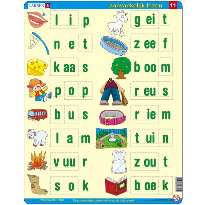 Rahmenpuzzle - Lerne Niederländisch zu lesen 5