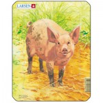  Larsen-V1-4 Rahmenpuzzle - Schwein