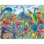   Rahmenpuzzle - Selfie - Cheerful Dinosaurs