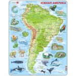   Rahmenpuzzle - Südamerika (auf Russisch)