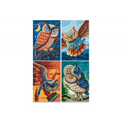 Puzzle Noris-6060-38021 4 x 200 Teile - Vogel der Weisheit