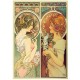 Holzpuzzle - Mucha Alfons - Feather & Cowslip