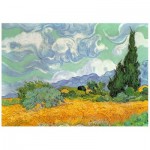   Holzpuzzle - Van Gogh - Wheat Field with Cypresses