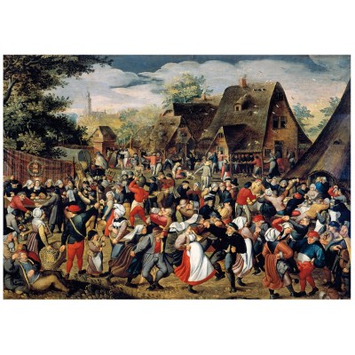 Wentworth-760904 Holzpuzzle - Brueghel - The Village Festival