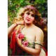 Emile Vernon: Junge Dame mit Rosen