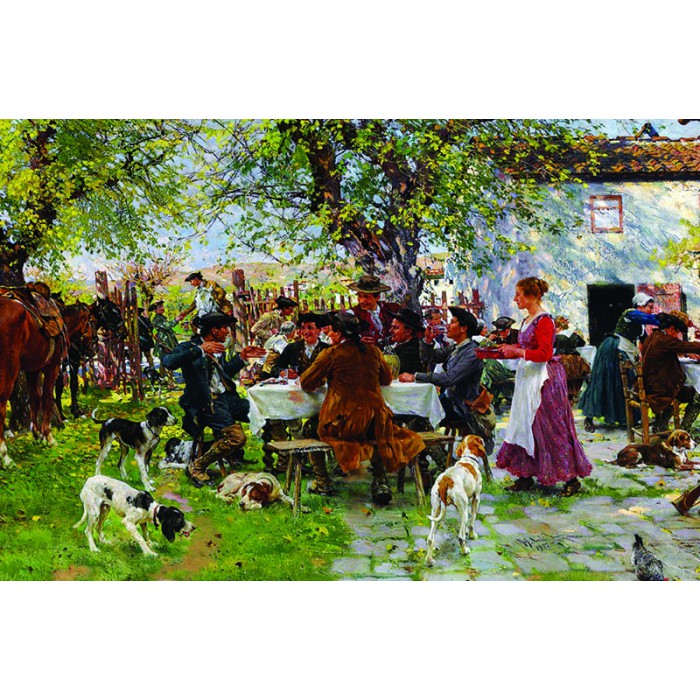 Puzzle Gold-Puzzle-60430 Das Jagdfrühstück
