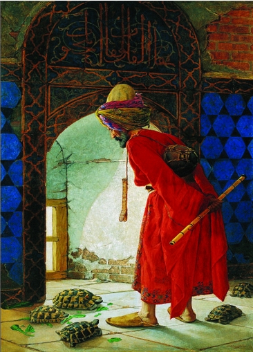 Puzzle Gold-Puzzle-60966 Osman Hamdi Bey: Der Schildkrötenerzieher
