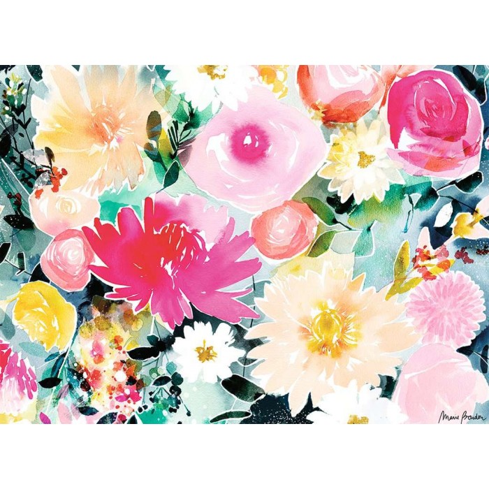 Puzzle   Dahlias and Roses - Marie Boudon