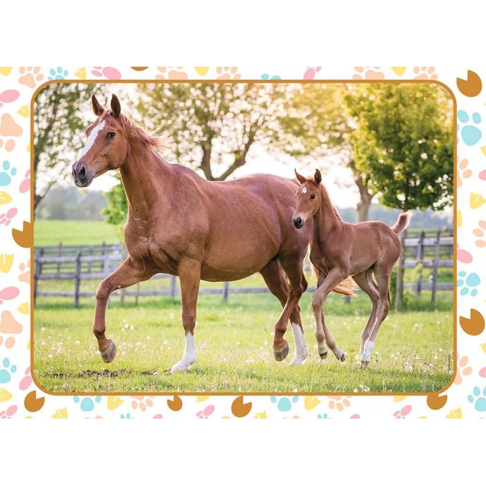 Puzzle   Mom and Baby Horse