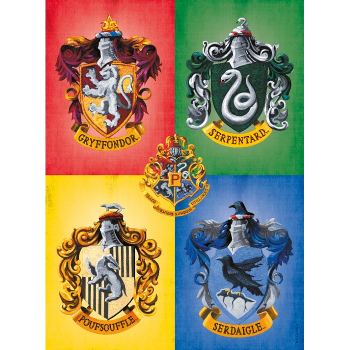 Puzzle Nathan-00955 Die Wappen von Hogwarts