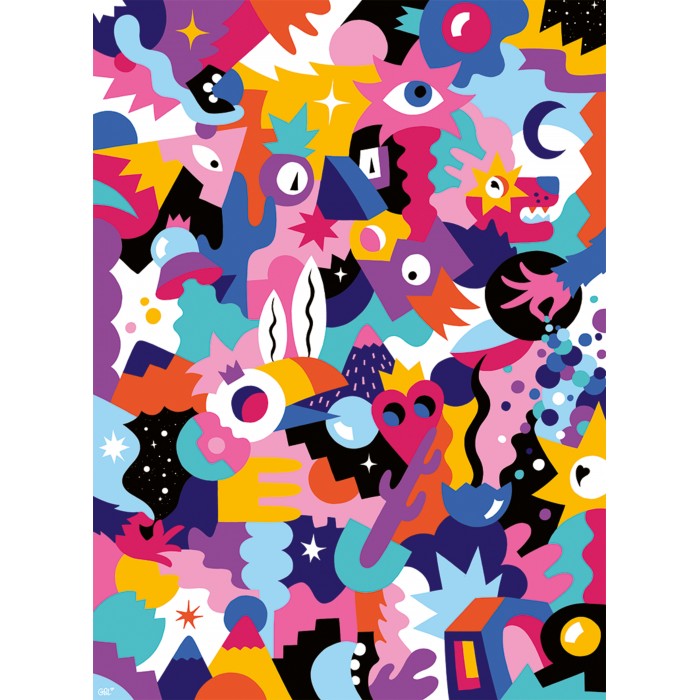 Puzzle  Nathan-00963 Carte Blanche Collection - Tropicosmic Love II