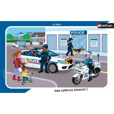 Nathan-86139 Rahmenpuzzle - Polizei