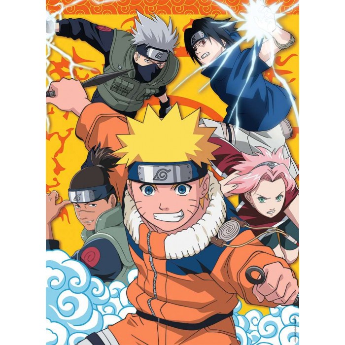 Puzzle Nathan-86144 XXL Teile - Naruto at the Ninja Academy