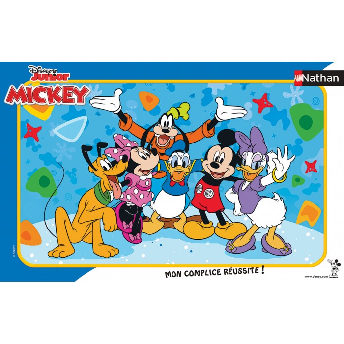 Nathan-86146 Rahmenpuzzle - Mickys Freunde