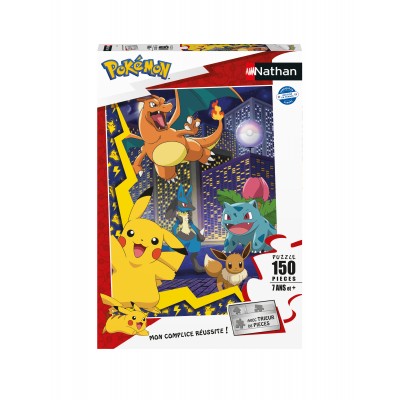 Puzzle Nathan-86189 XXL Teile - Pokemon City