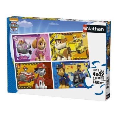 Nathan-86206 4 Puzzles - Paw Patrol