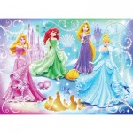 Puzzle  Nathan-86720 Disney Princess : Princesses étincelantes