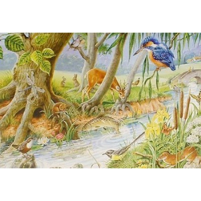 Puzzle The-House-of-Puzzles-1370 XXL Teile - By The Riverbank