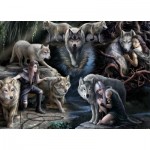 Puzzle   Anne Stokes - Wolf Collage