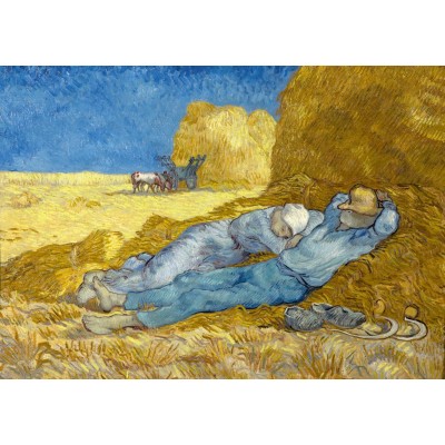 Puzzle Art-by-Bluebird-60115 Vincent Van Gogh - The siesta (after Millet), 1890