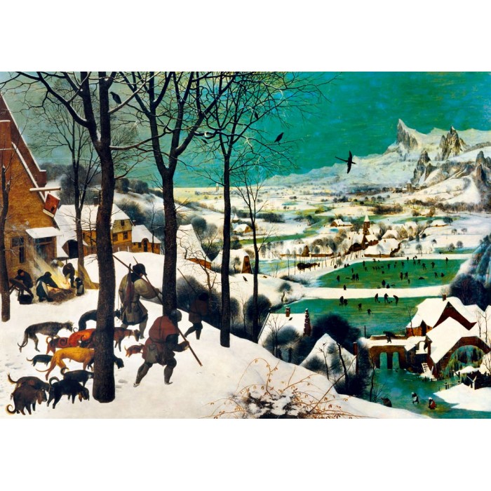 Puzzle  Art-by-Bluebird-F-60227 Pieter Bruegel the Elder - Hunters in the Snow (Winter), 1565