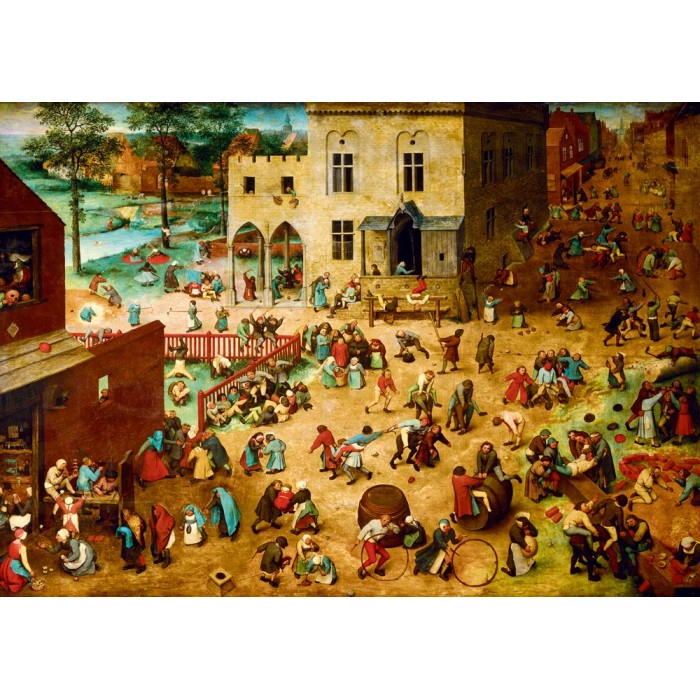 Puzzle  Art-by-Bluebird-F-60231 Pieter Bruegel the Elder - Children's Games, 1560