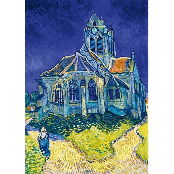 Puzzle  Art-by-Bluebird-F-60280 Vincent Van Gogh - The Church in Auvers-sur-Oise, 1890