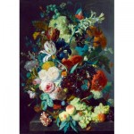 Puzzle  Art-by-Bluebird-F-60291 Jan Van Huysum - Still Life with Flowers and Fruit, 1715