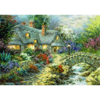 Puzzle Bluebird-Puzzle-70064 Country Cottage