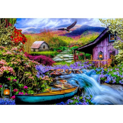 Puzzle Bluebird-Puzzle-70210 Heaven on Earth in the Mountains