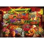 Puzzle  Bluebird-Puzzle-70333-P Flower Market Stall