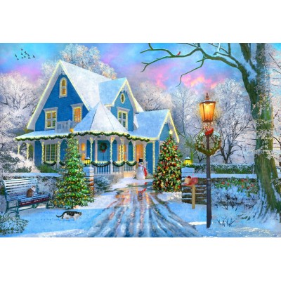 Puzzle Bluebird-Puzzle-F-90330 Christmas at Home