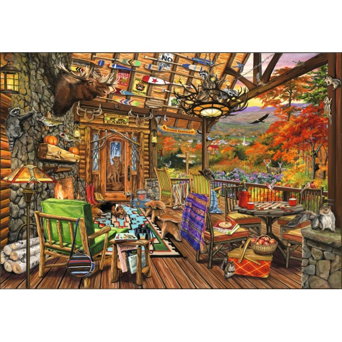 Puzzle  Bluebird-Puzzle-F-90371 Adirondack Porch