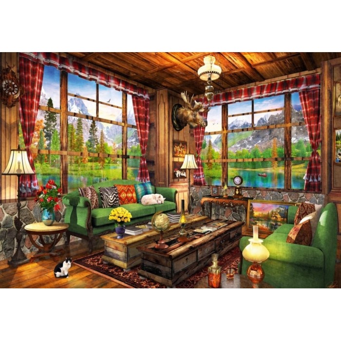 Puzzle  Bluebird-Puzzle-F-90555 Mount Cabin View