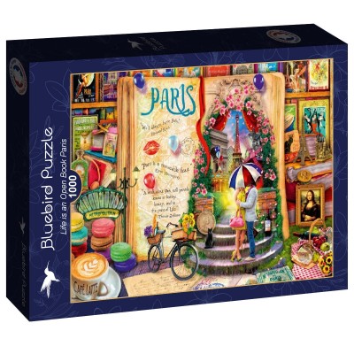 Puzzle Bluebird-Puzzle-F-90712 Life is an Open Book Paris