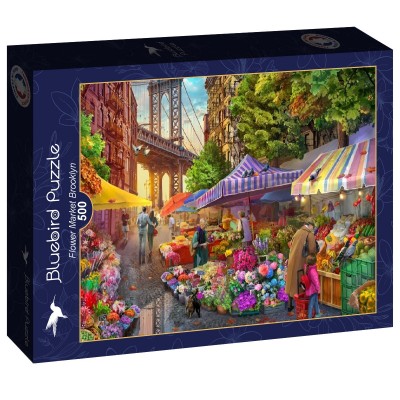 Puzzle Bluebird-Puzzle-F-90913 Flower Market Brooklyn