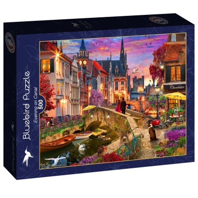 Puzzle Bluebird-Puzzle-F-90971 Abend auf dem Kanal