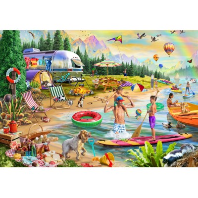 Puzzle Bluebird-Puzzle-F-90979 Sommercamp am See