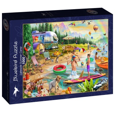 Puzzle Bluebird-Puzzle-F-90979 Sommercamp am See