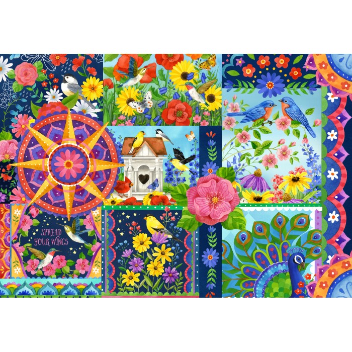Puzzle  Bluebird-Puzzle-F-90997 Die Farben des Frühlings