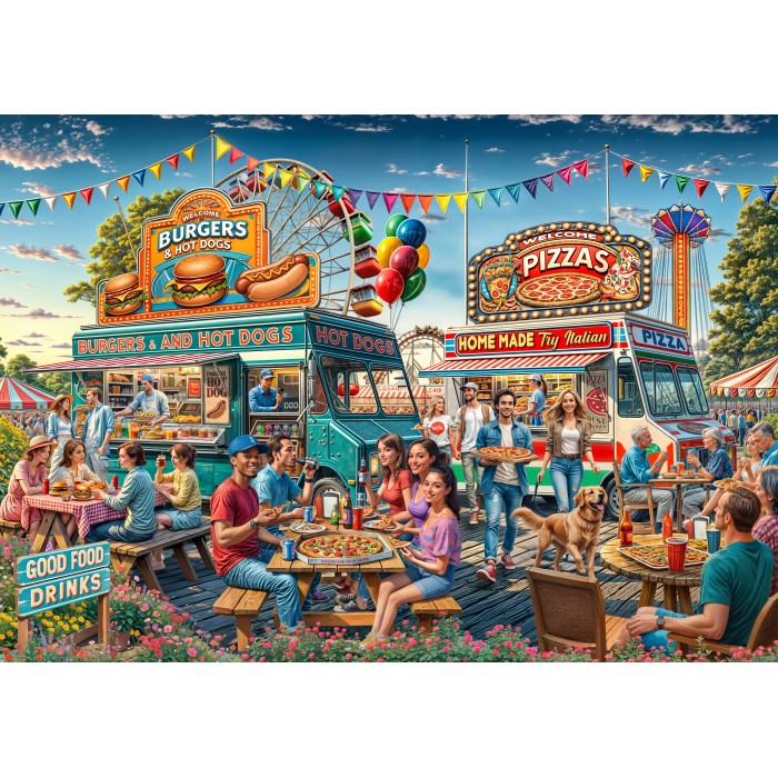 Puzzle  Bluebird-Puzzle-F-91002 Food Truck
