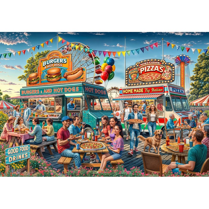 Puzzle  Bluebird-Puzzle-F-91016 Food Truck