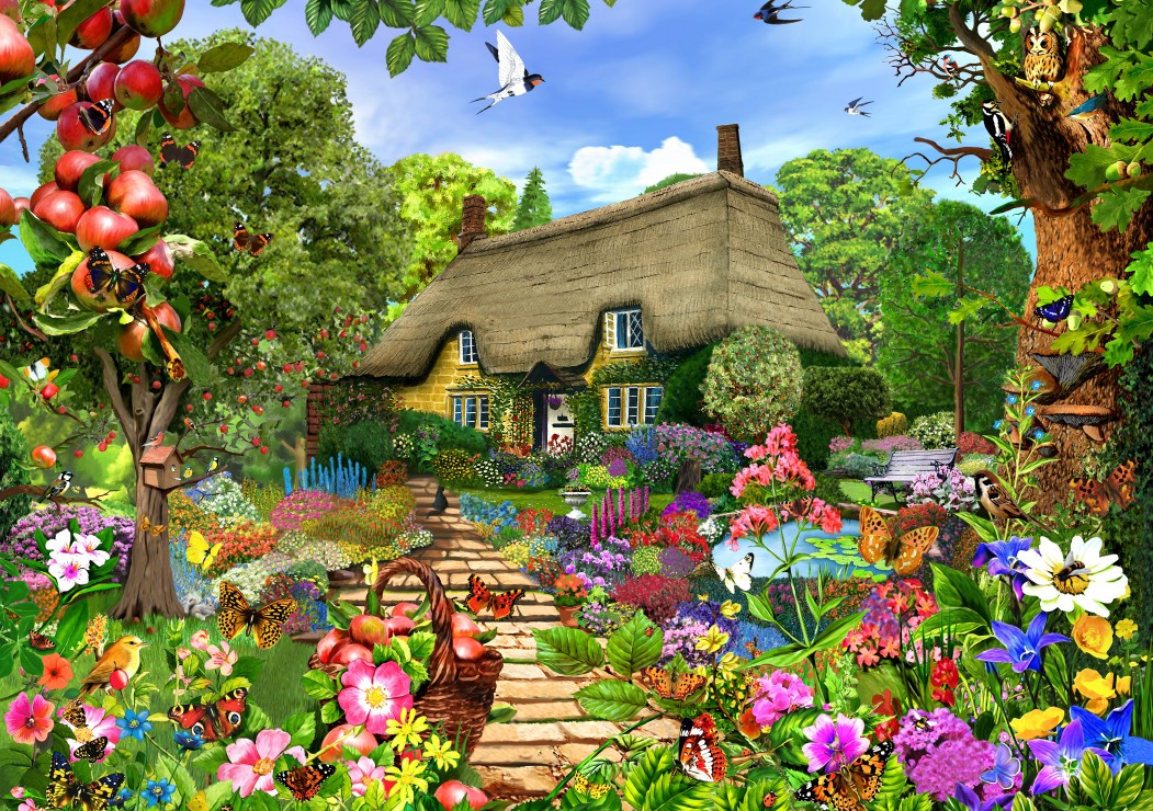 English Cottage Garden 1500 Teile, What Makes An English Cottage Garden