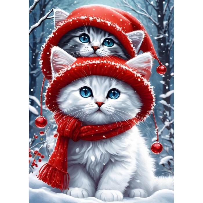 Puzzle   Kitties in the Winter