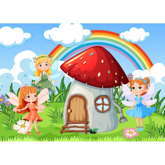 Puzzle   Les Fées et la Maison Champignon