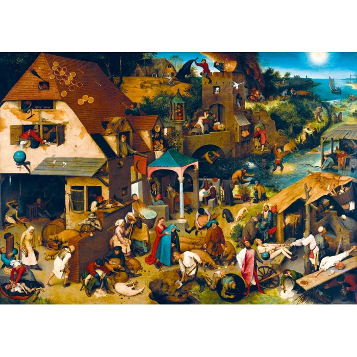 Puzzle   Pieter Bruegel the Elder - Netherlandish Proverbs, 1559