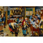 Puzzle   Pieter Brueghel the Younger - The Tax-collector's Office, 1615