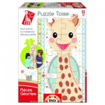 Educa-15505 Messlattenpuzzle mit 32 Riesenteilen: Sofie die Giraffe