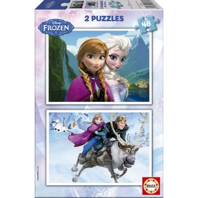 Educa-15768 2 Puzzles - Disney Eiskönigin - Frozen