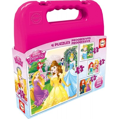 Educa-16508 4 Puzzles - Disney Princess
